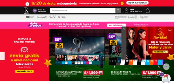 Tienda virtual Ripley