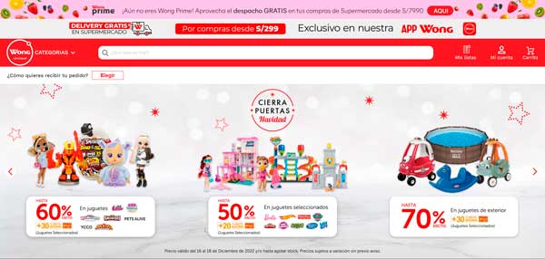 Wong compras online